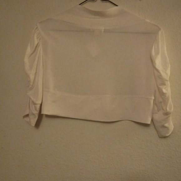 Off White Crop Cardigan - Picture 8 of 10